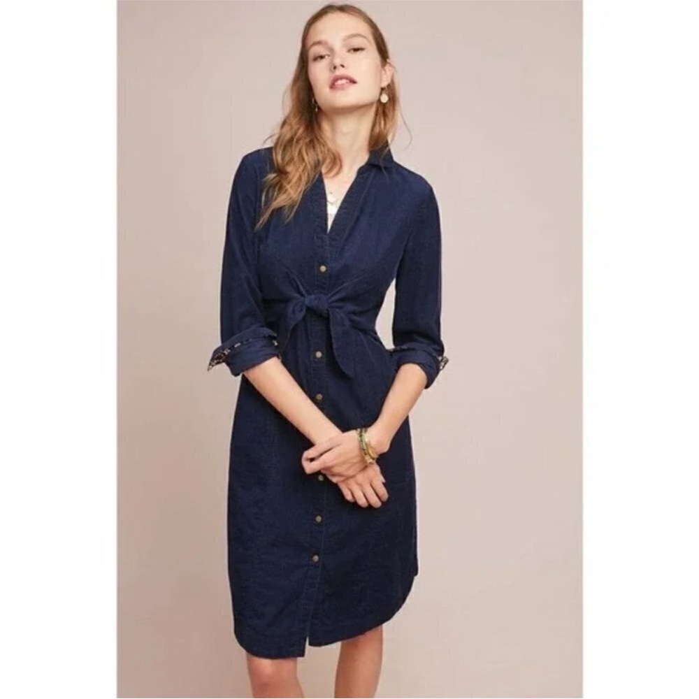 Anthropologie Maeve Winchester Corduroy Dress